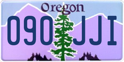OR license plate 090JJI
