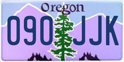 OR license plate 090JJK