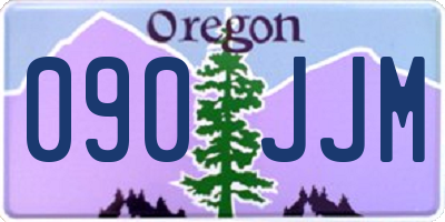 OR license plate 090JJM