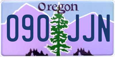 OR license plate 090JJN