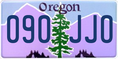 OR license plate 090JJO