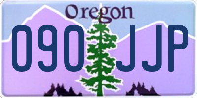 OR license plate 090JJP