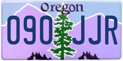 OR license plate 090JJR