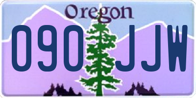 OR license plate 090JJW