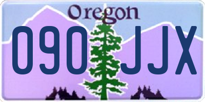 OR license plate 090JJX