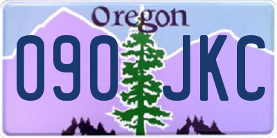 OR license plate 090JKC