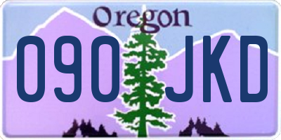 OR license plate 090JKD
