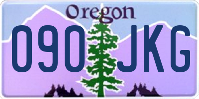 OR license plate 090JKG