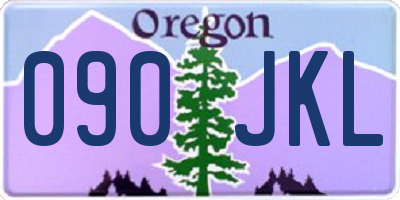 OR license plate 090JKL