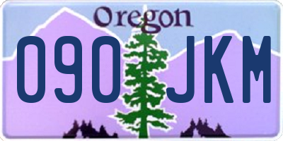 OR license plate 090JKM