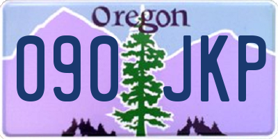 OR license plate 090JKP
