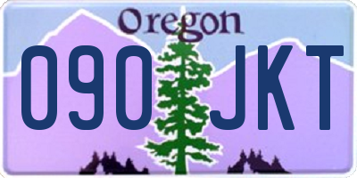 OR license plate 090JKT