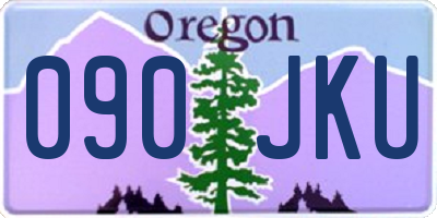 OR license plate 090JKU