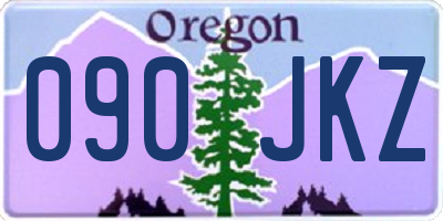 OR license plate 090JKZ