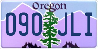 OR license plate 090JLI
