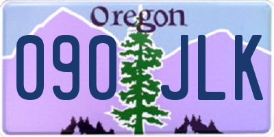 OR license plate 090JLK