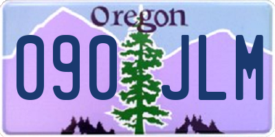OR license plate 090JLM