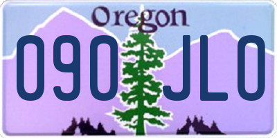 OR license plate 090JLO