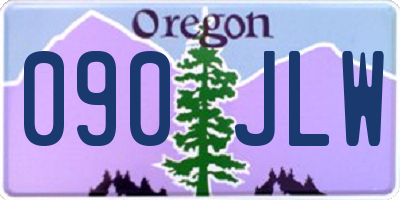 OR license plate 090JLW