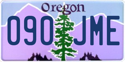 OR license plate 090JME
