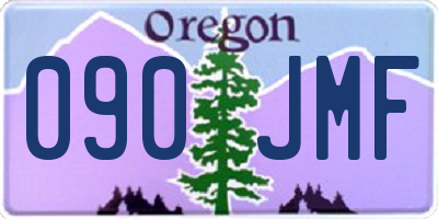 OR license plate 090JMF