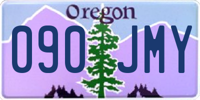 OR license plate 090JMY