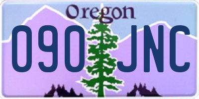 OR license plate 090JNC