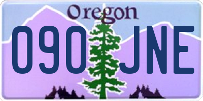 OR license plate 090JNE