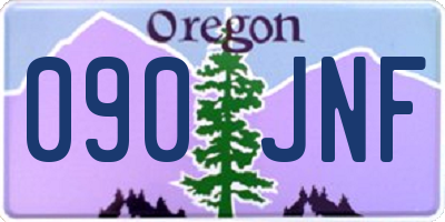 OR license plate 090JNF