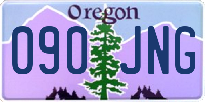 OR license plate 090JNG