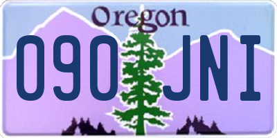 OR license plate 090JNI