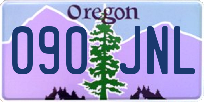 OR license plate 090JNL