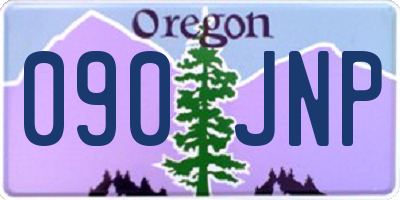 OR license plate 090JNP
