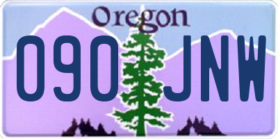 OR license plate 090JNW