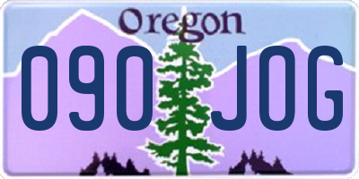 OR license plate 090JOG