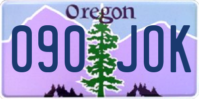 OR license plate 090JOK