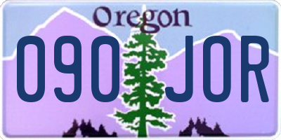 OR license plate 090JOR