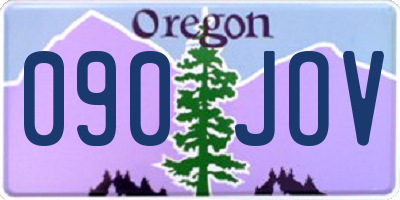 OR license plate 090JOV