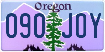 OR license plate 090JOY