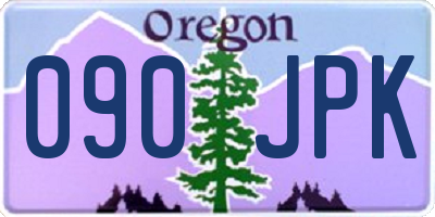 OR license plate 090JPK
