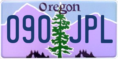 OR license plate 090JPL