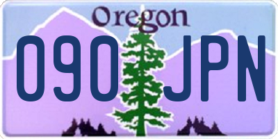 OR license plate 090JPN