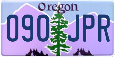 OR license plate 090JPR