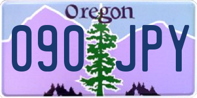 OR license plate 090JPY