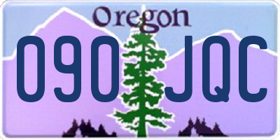 OR license plate 090JQC