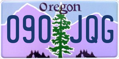 OR license plate 090JQG