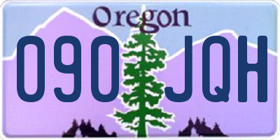 OR license plate 090JQH