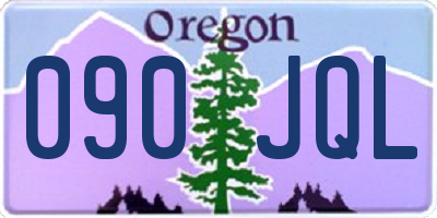 OR license plate 090JQL