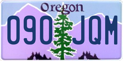 OR license plate 090JQM