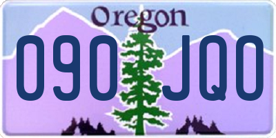 OR license plate 090JQO
